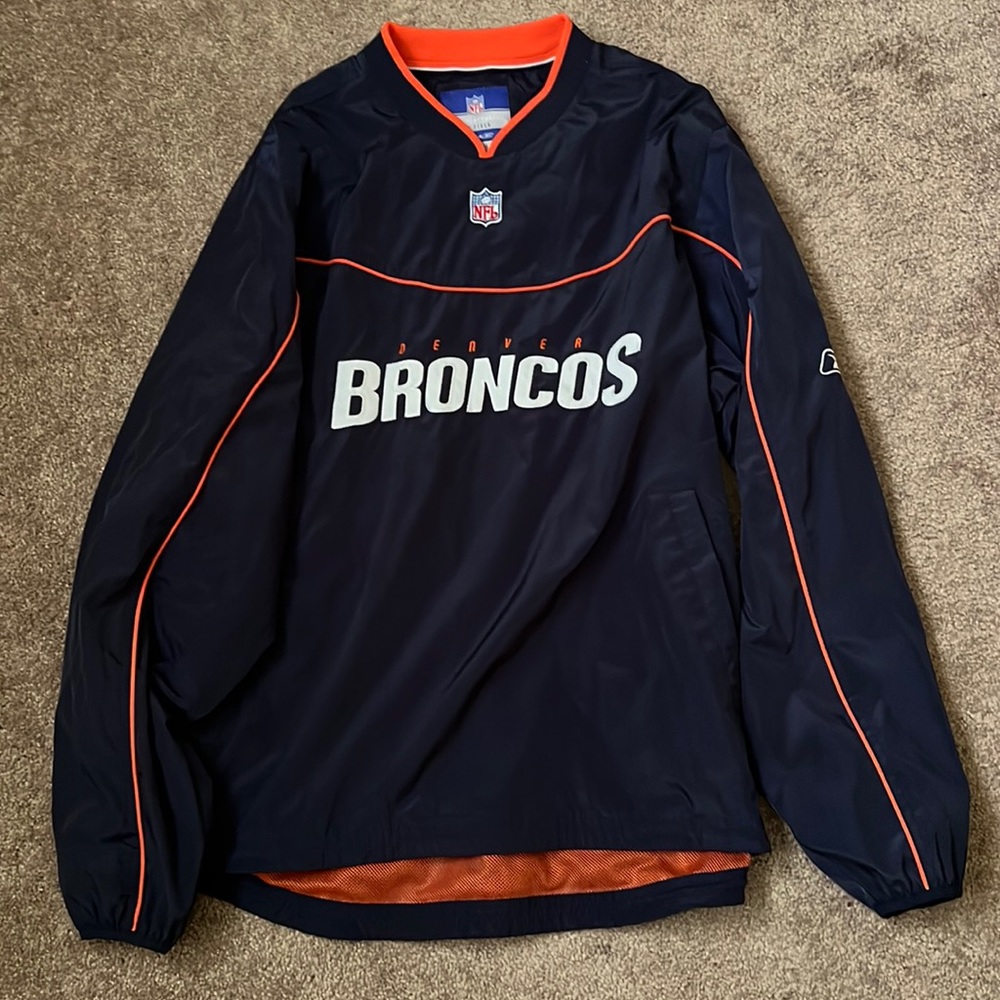 Broncos NFL Vintage Wind Jacket- Like Brand New- Size Medium